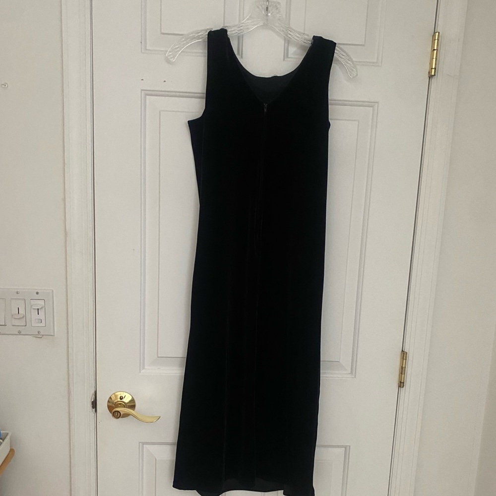 Amy Byer Girls Black Crushed Velvet Dress